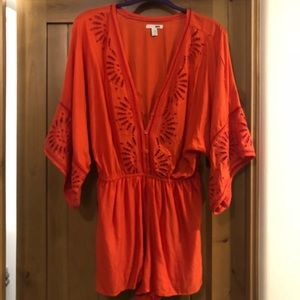 Coral romper - amuse society